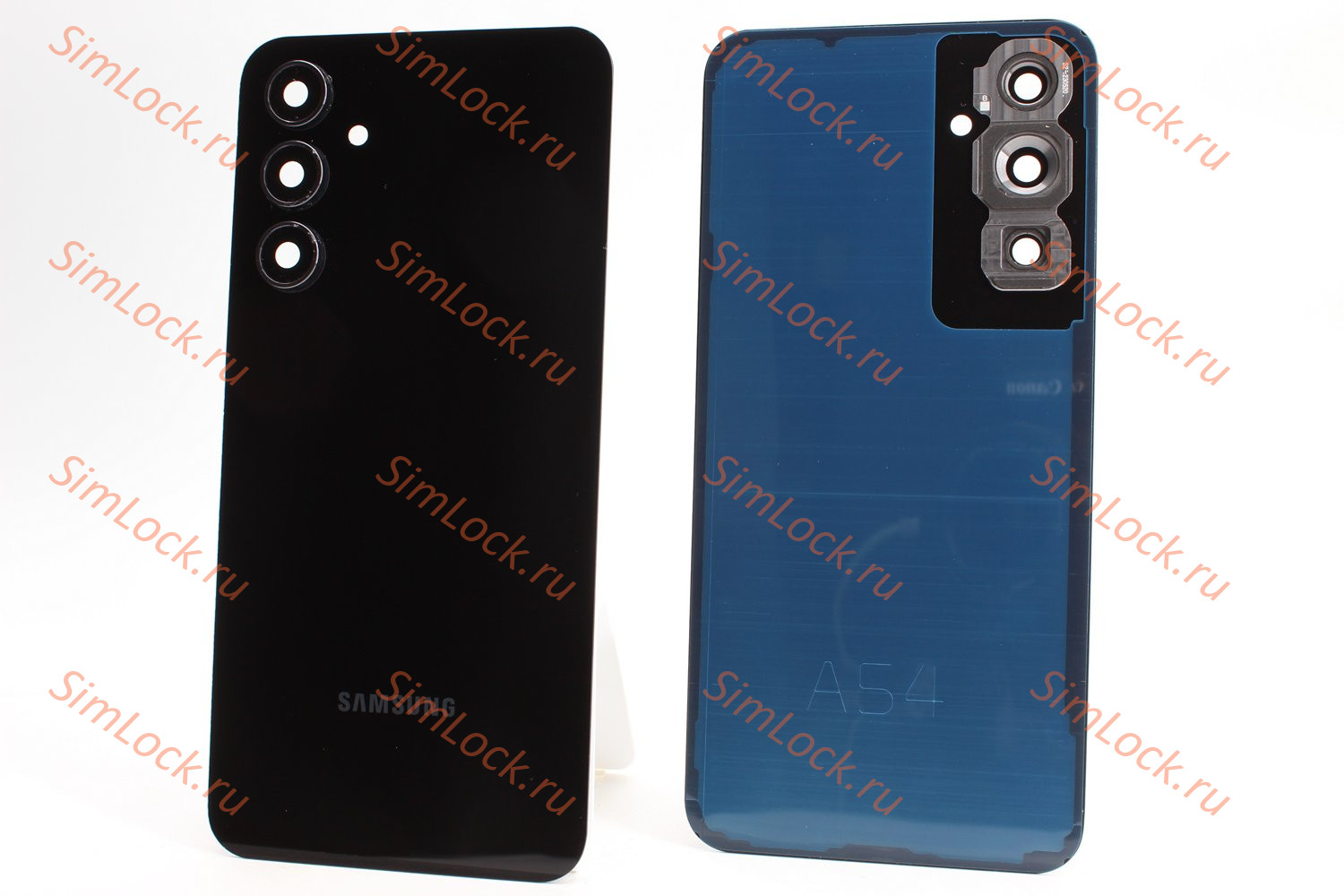 Задняя крышка Samsung A546E Galaxy A54 5G со стеклом камеры, черный, К-1