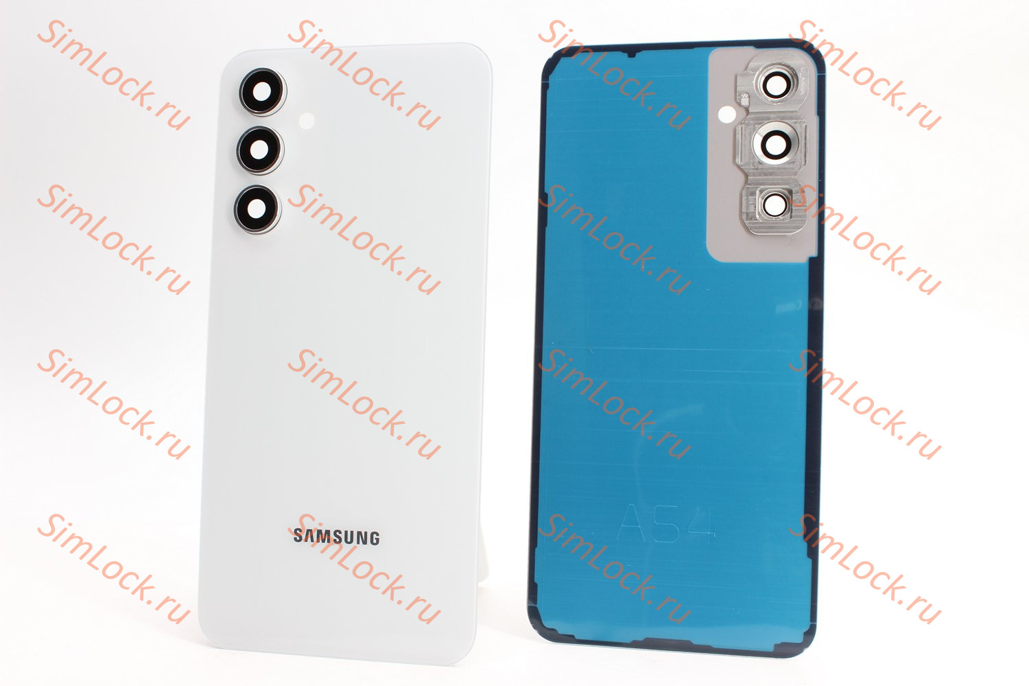 Задняя крышка Samsung A546E Galaxy A54 5G со стеклом камеры, белый, К-1