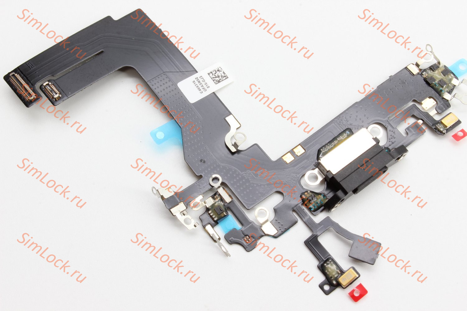 Шлейф iPhone 13 mini с разъемом зарядки, черный, К-1