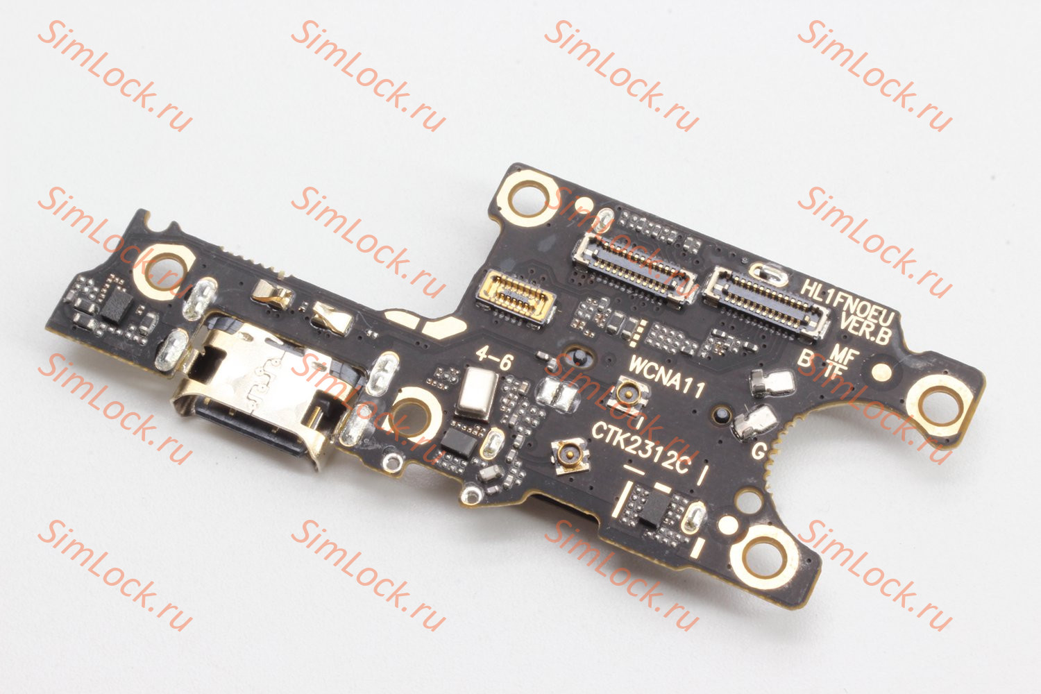 Нижняя плата (шлейф) Huawei Nova 11 (FOA-LX9), Nova 12s (FOA-LX9) с разъемом зарядки и считывателем SIM, К-2