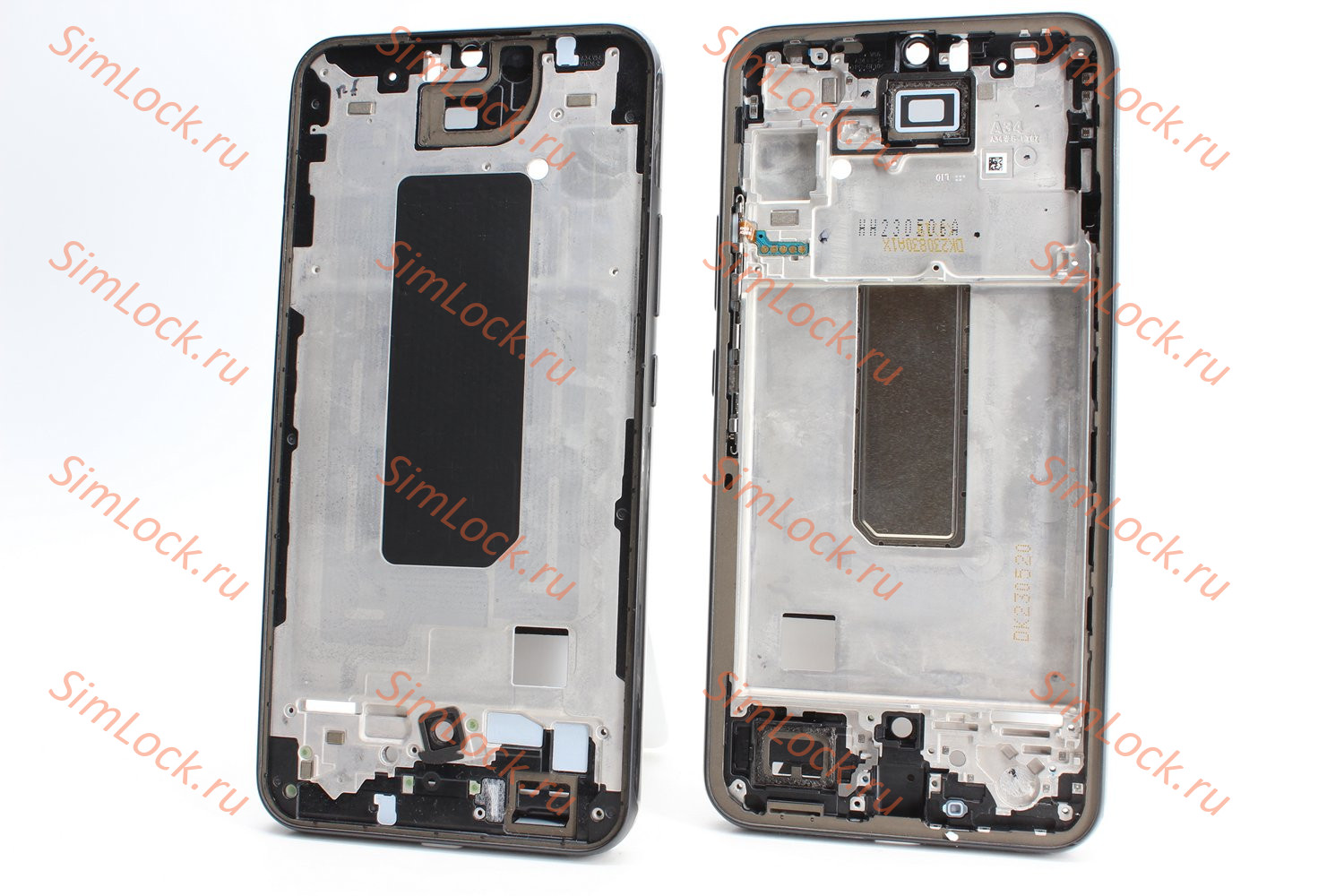 Рамка дисплея Samsung A346B Galaxy A34, черный, оригинал с разбора