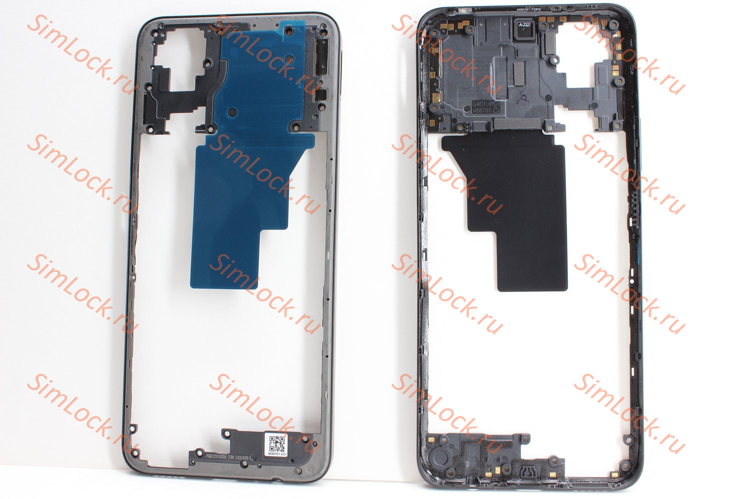 Средняя часть корпуса Honor X7b (CLK-LX1), черный, оригинал