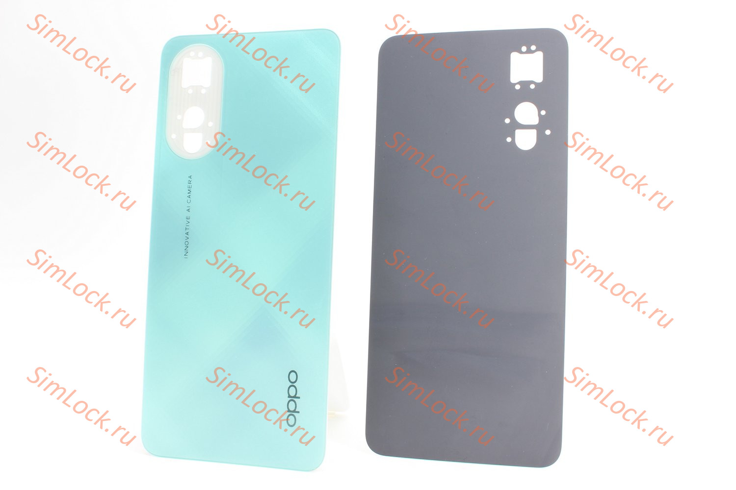 Задняя крышка Oppo A78 4G (CPH2565), зеленый (голубой), К-1