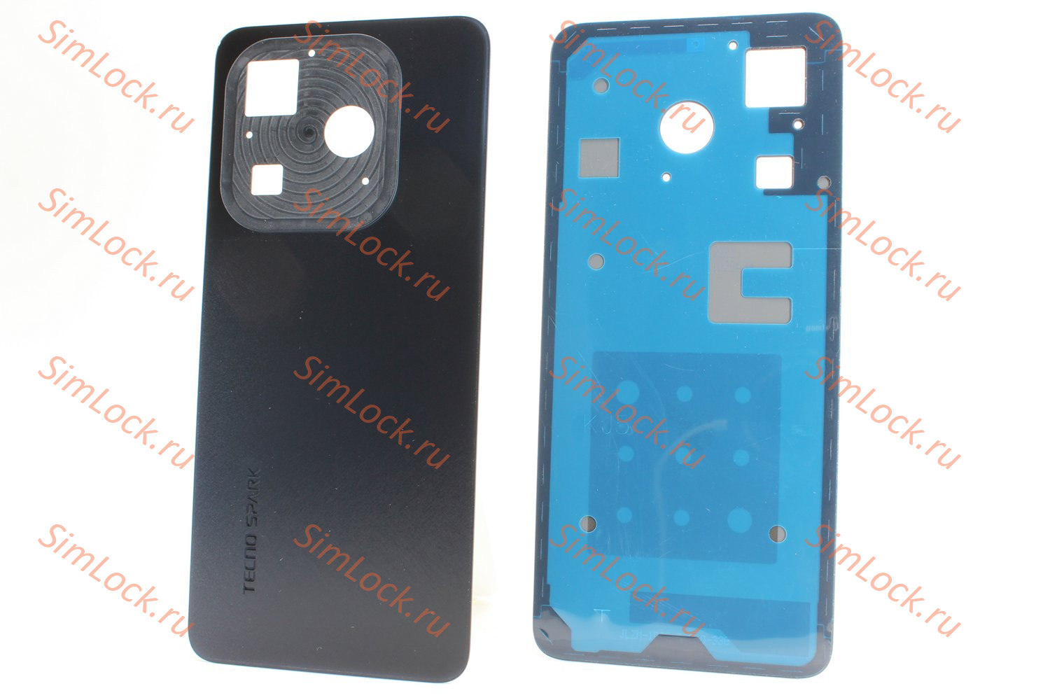 Задняя крышка Tecno Spark 20 (KJ5n), черный, К-1
