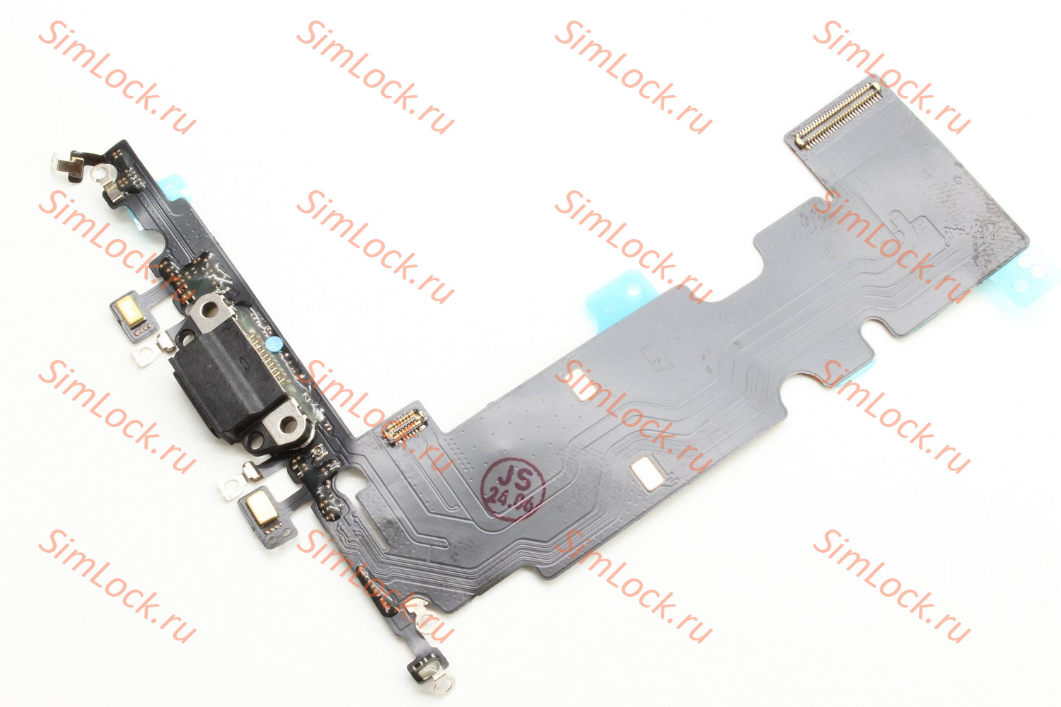 Шлейф iPhone 8+ Plus с разъемом зарядки, черный, К-3