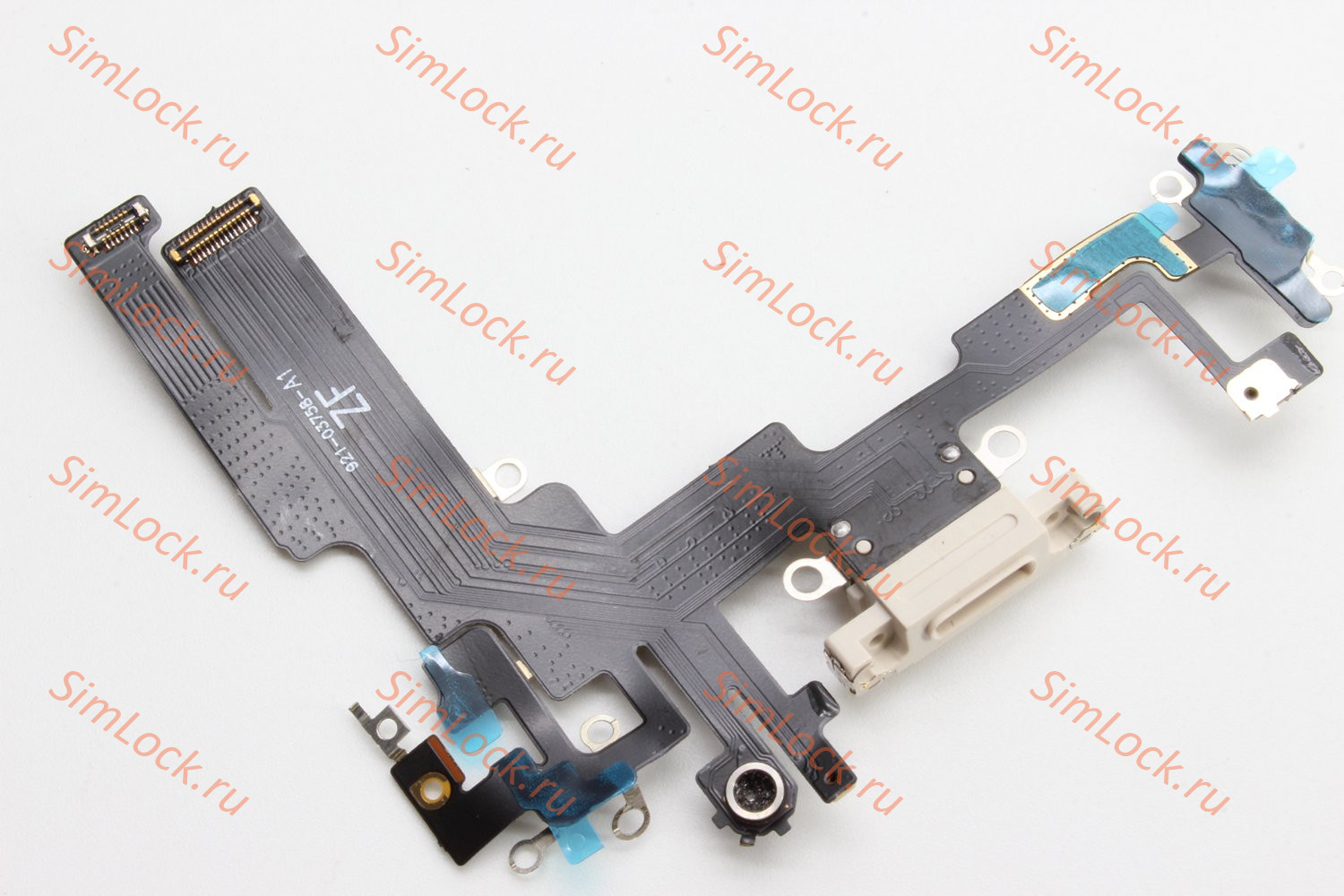 Шлейф iPhone 14 с разъемом зарядки, белый, К-3