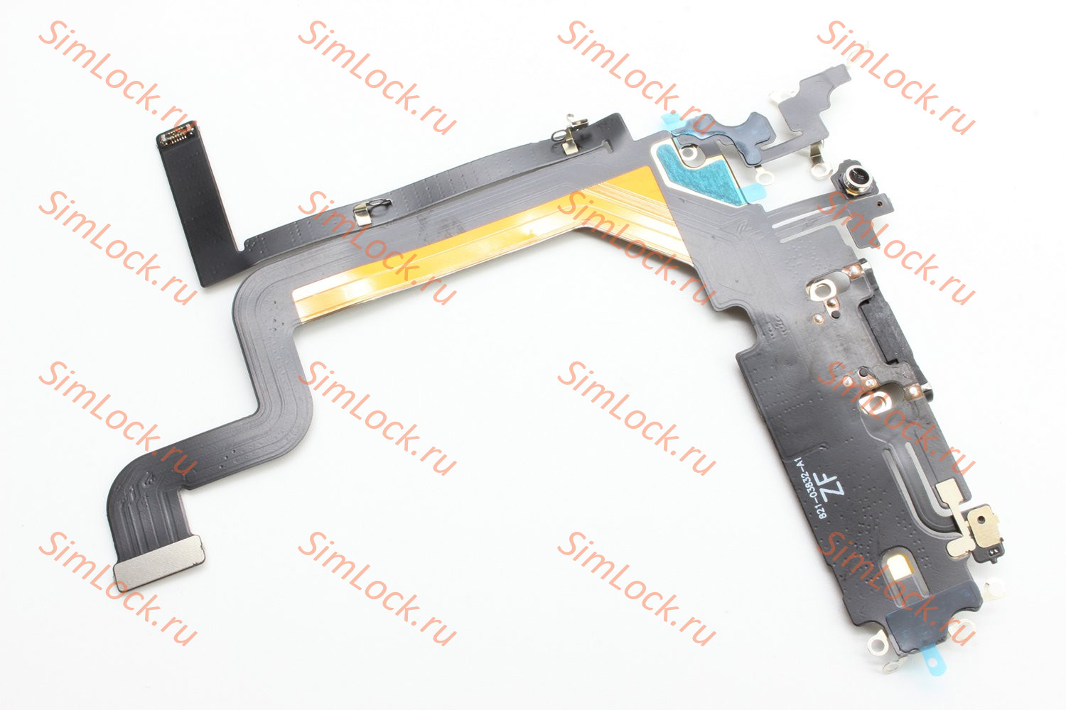 Шлейф iPhone 14 Pro Max с разъемом зарядки, черный, К-3