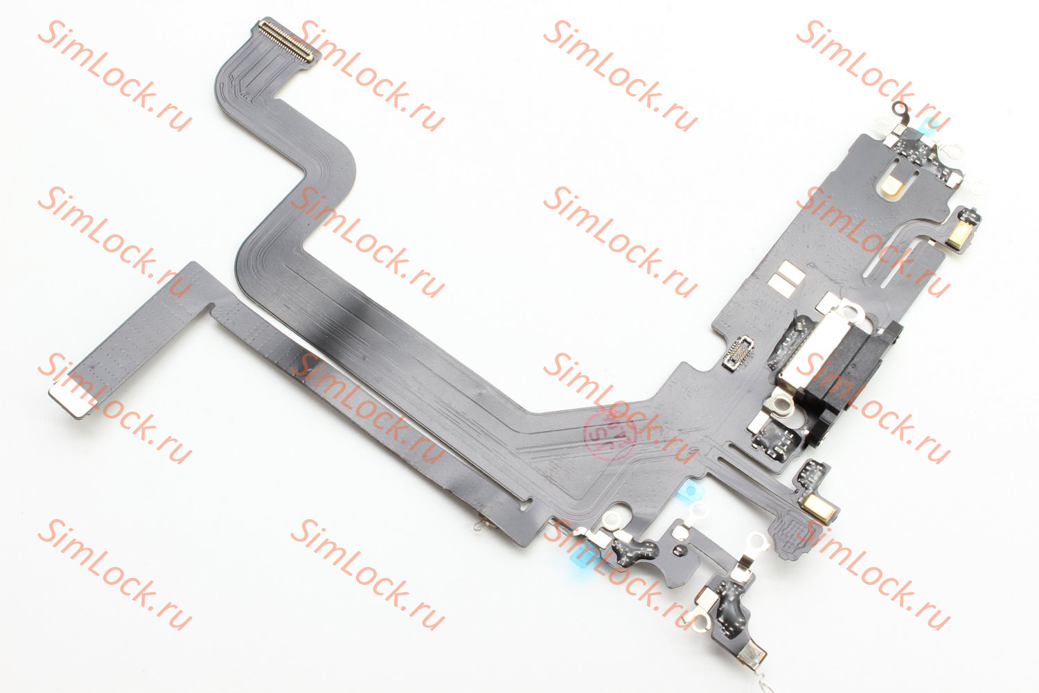 Шлейф iPhone 14 Pro Max с разъемом зарядки, черный, К-3