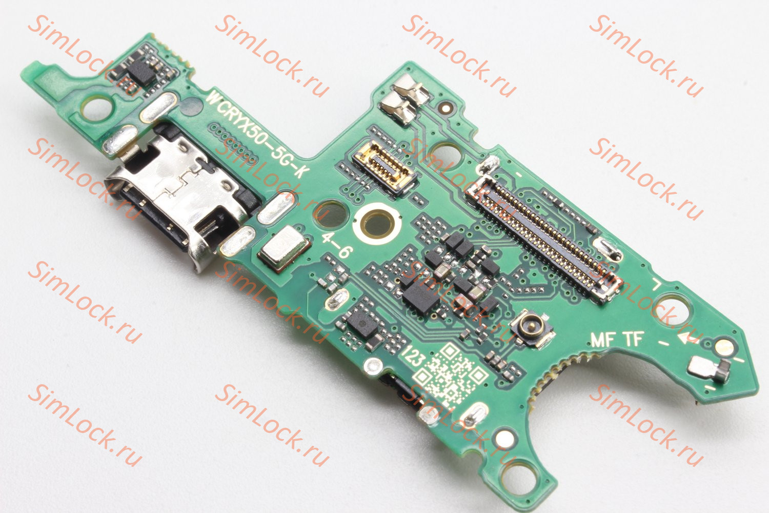 Нижняя плата (шлейф) Honor X9b (ALI-NX1) с разъемом зарядки и считывателем SIM, К-3