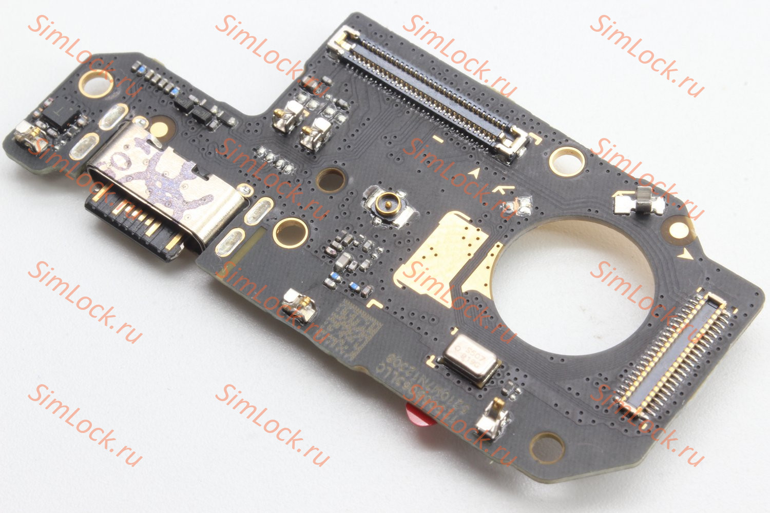 Нижняя плата (шлейф) Xiaomi Redmi Note 12 4G (23021RAA2Y) с разъемом зарядки, К-1