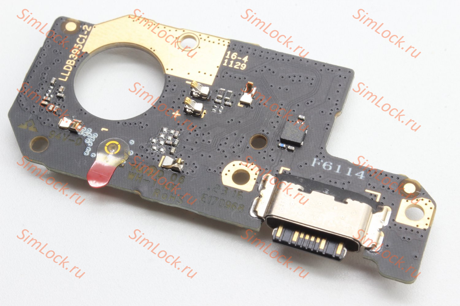 Нижняя плата (шлейф) Xiaomi Redmi Note 12 4G (23021RAA2Y) с разъемом зарядки, К-1