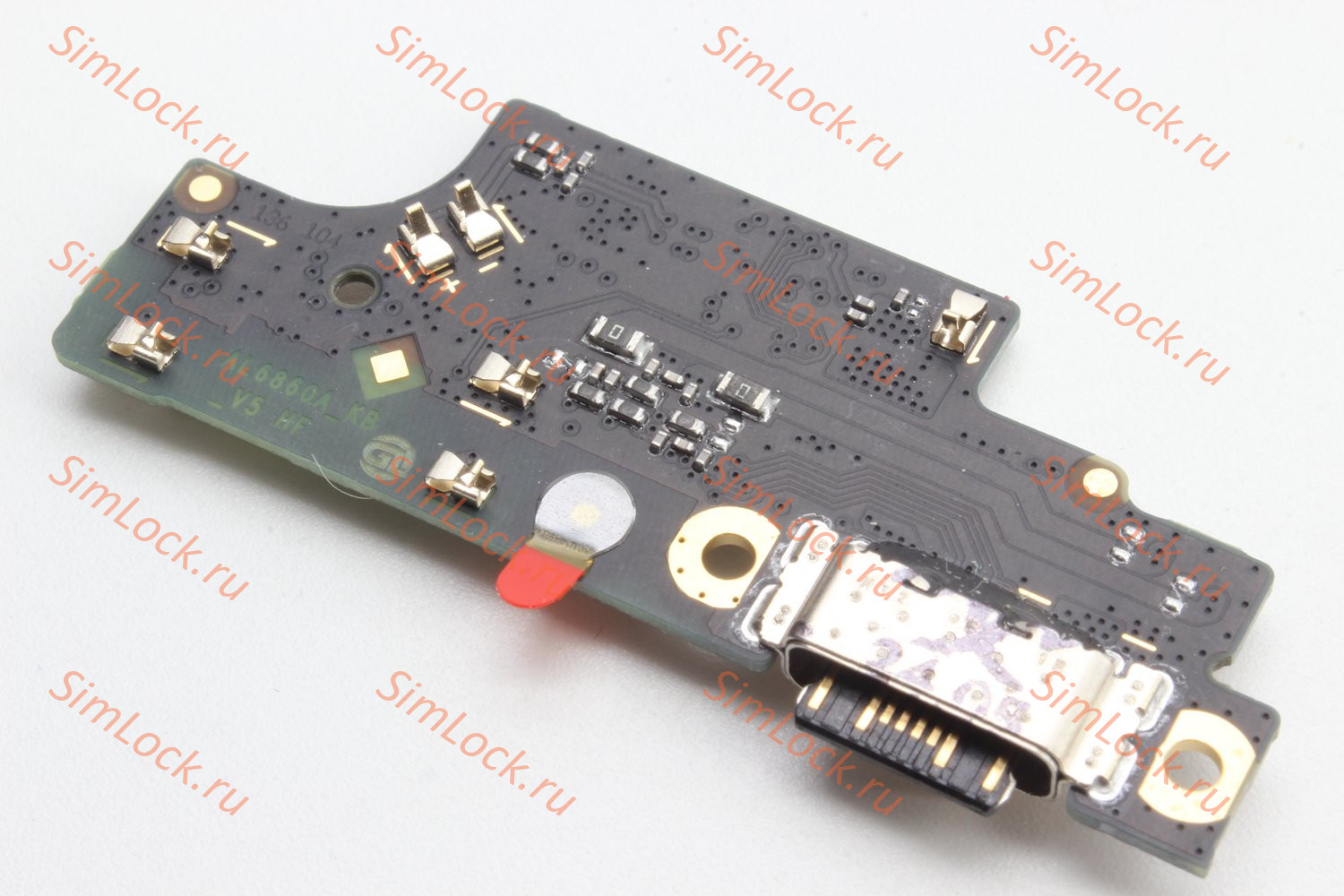 Нижняя плата (шлейф) Xiaomi Redmi Note 13 Pro 4G, Poco M6 Pro 4G с разъемом зарядки, оригинал