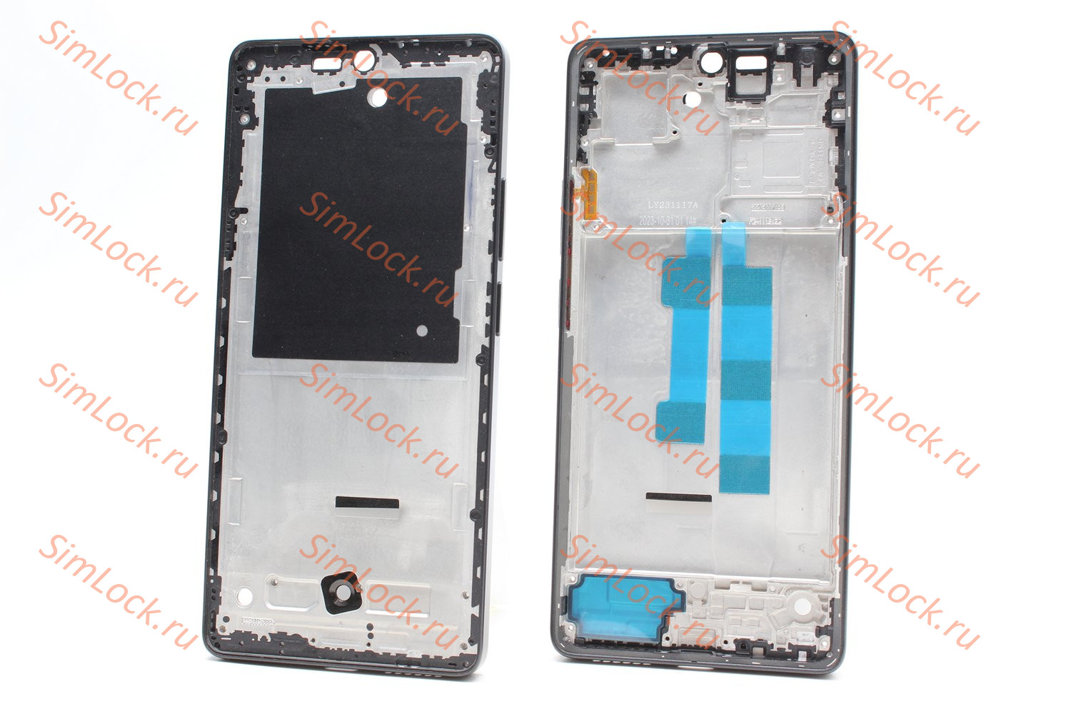 Рамка дисплея Xiaomi Poco M6 Pro 4G, черный, К-1