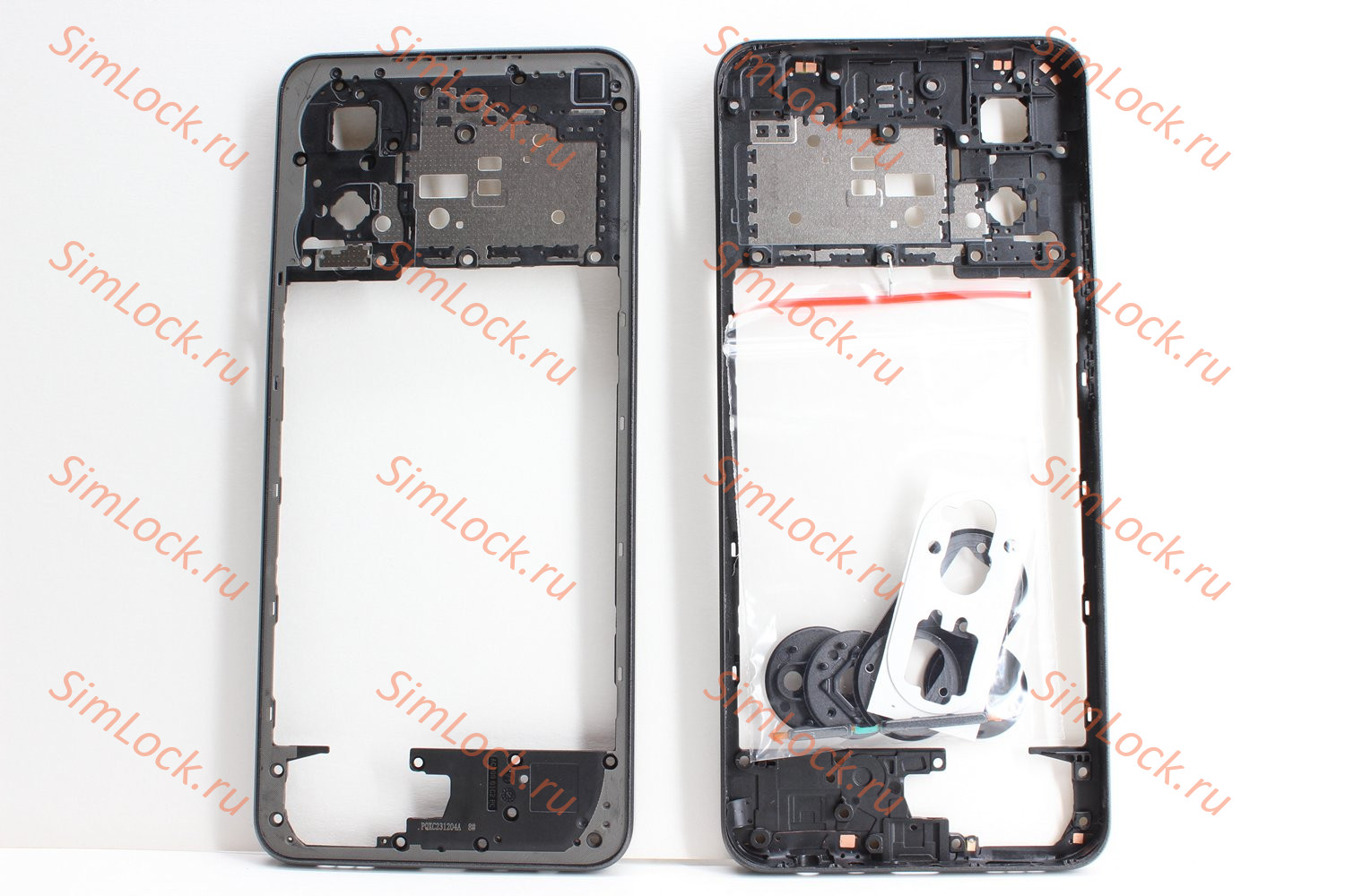 Средняя часть корпуса Oppo A78 4G (CPH2565), черный, К-1