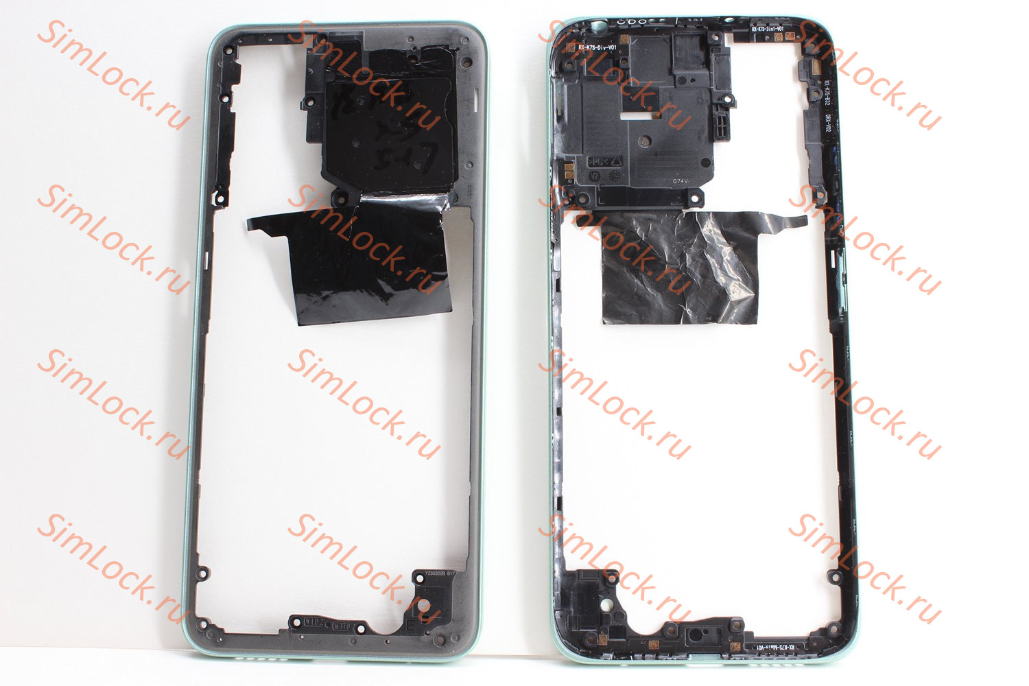 Средняя часть корпуса Xiaomi Redmi Note 12S (2303CRA44A), зеленый, К-1