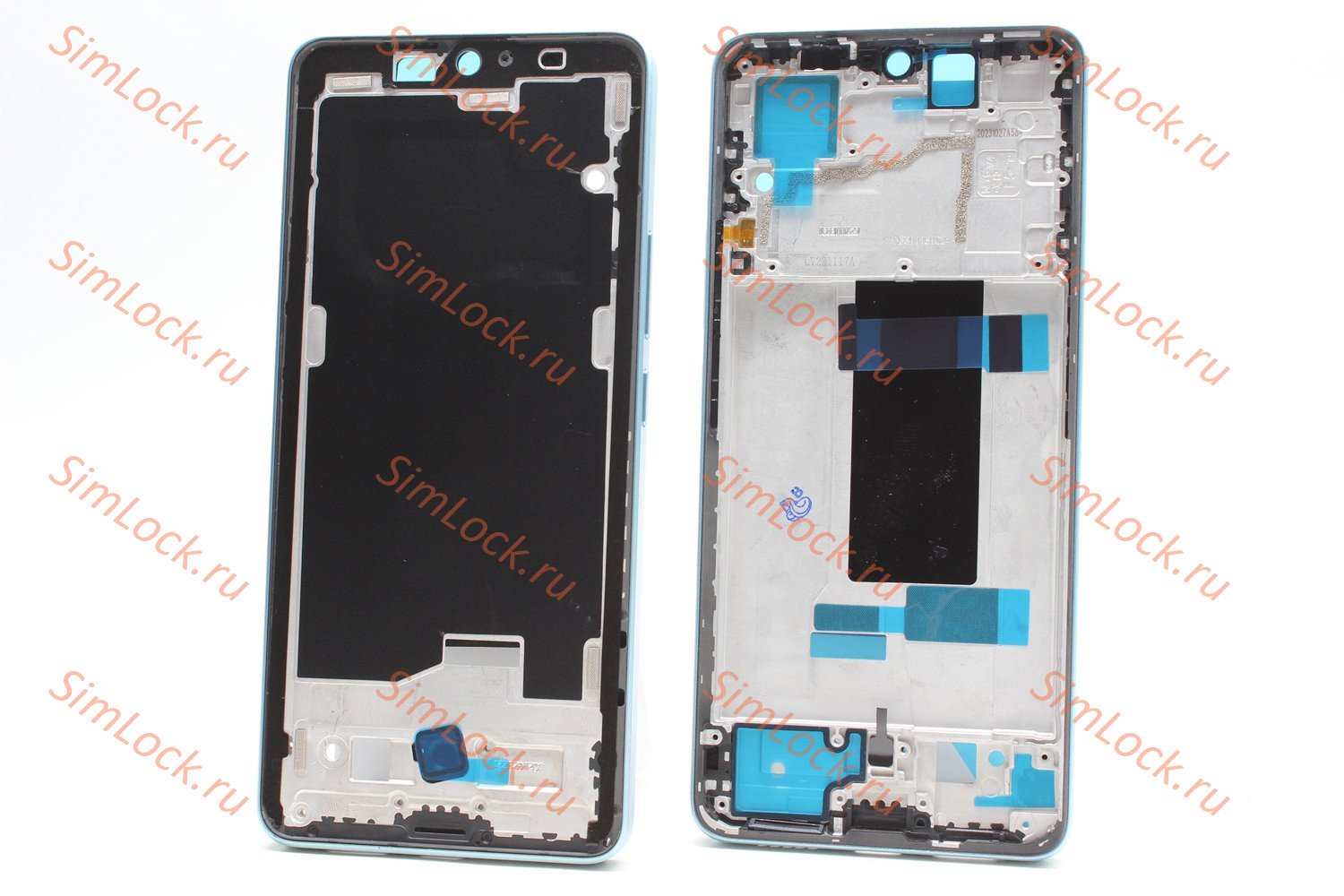 Рамка дисплея Xiaomi Redmi Note 13 Pro 5G, Poco X6 5G, голубой (зеленый), К-1