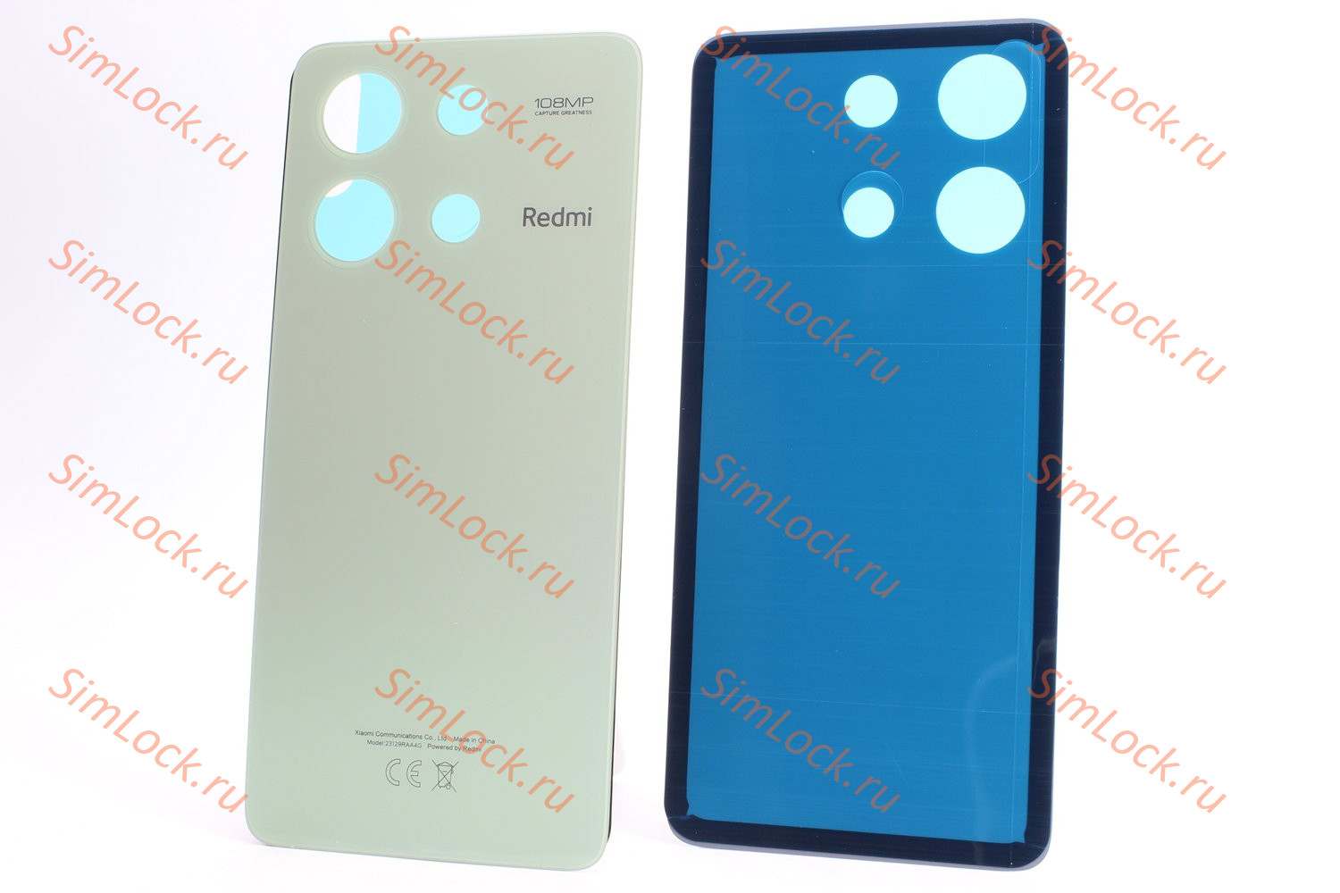 Задняя крышка Xiaomi Redmi Note 13 4G (23124RA7EO), зеленый, К-1