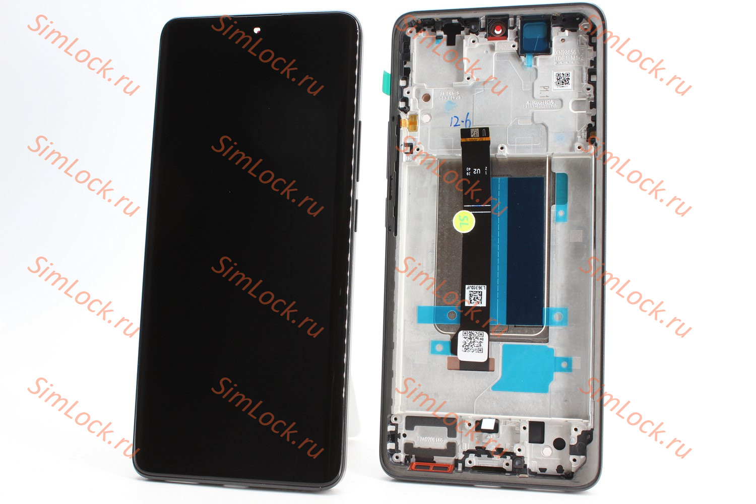 Дисплей Xiaomi Redmi Note 13 Pro+ Plus 5G, оригинальная AMOLED матрица, в черной рамке