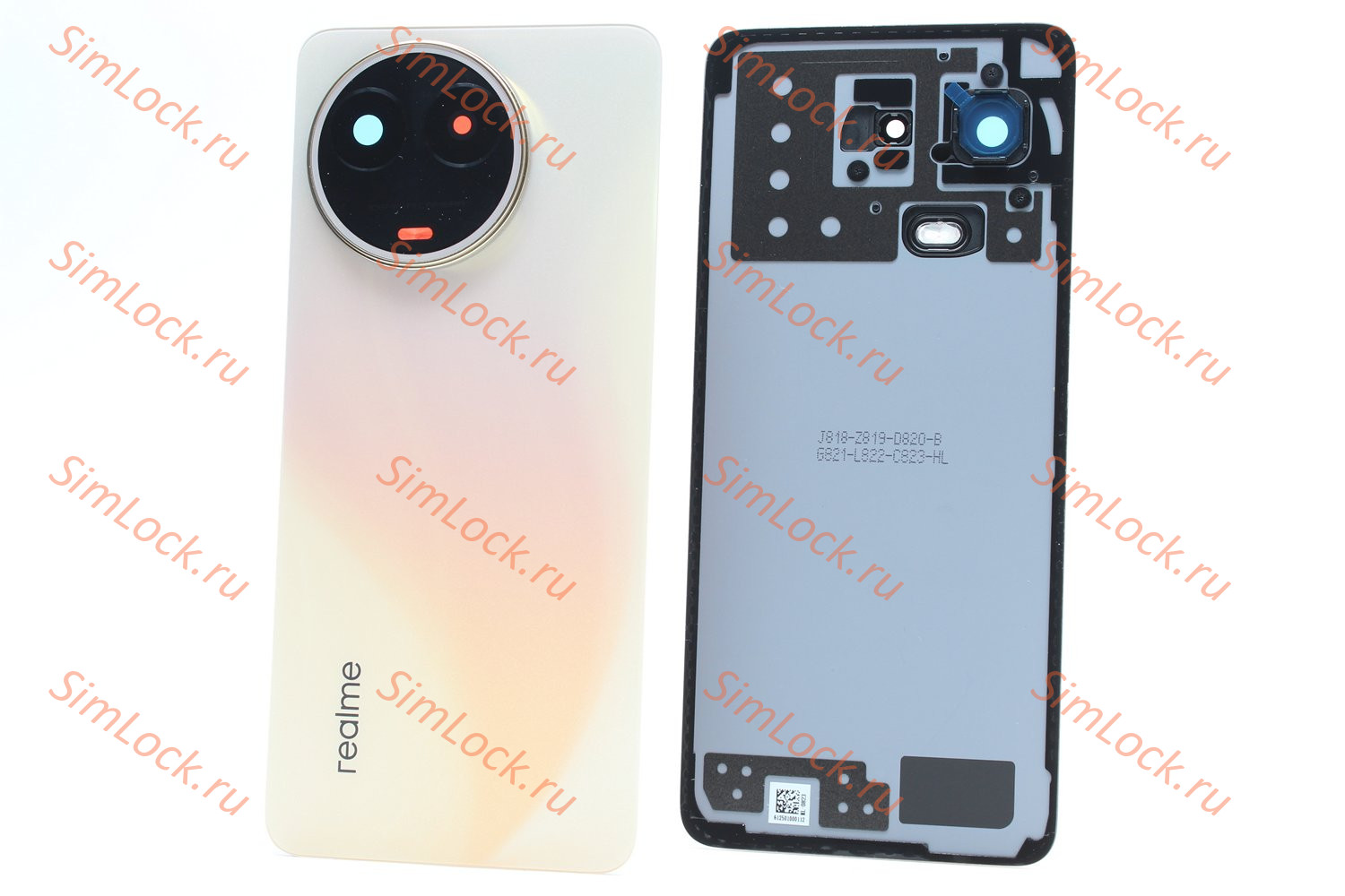 Задняя крышка Realme 11 5G (RMX3780), со стеклом камеры, золото, оригинал