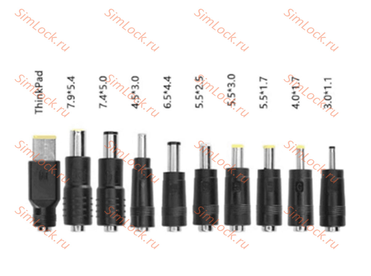 Кабель USB-C - DC5.5x2.5 с PD триггером и комплектом коннекторов