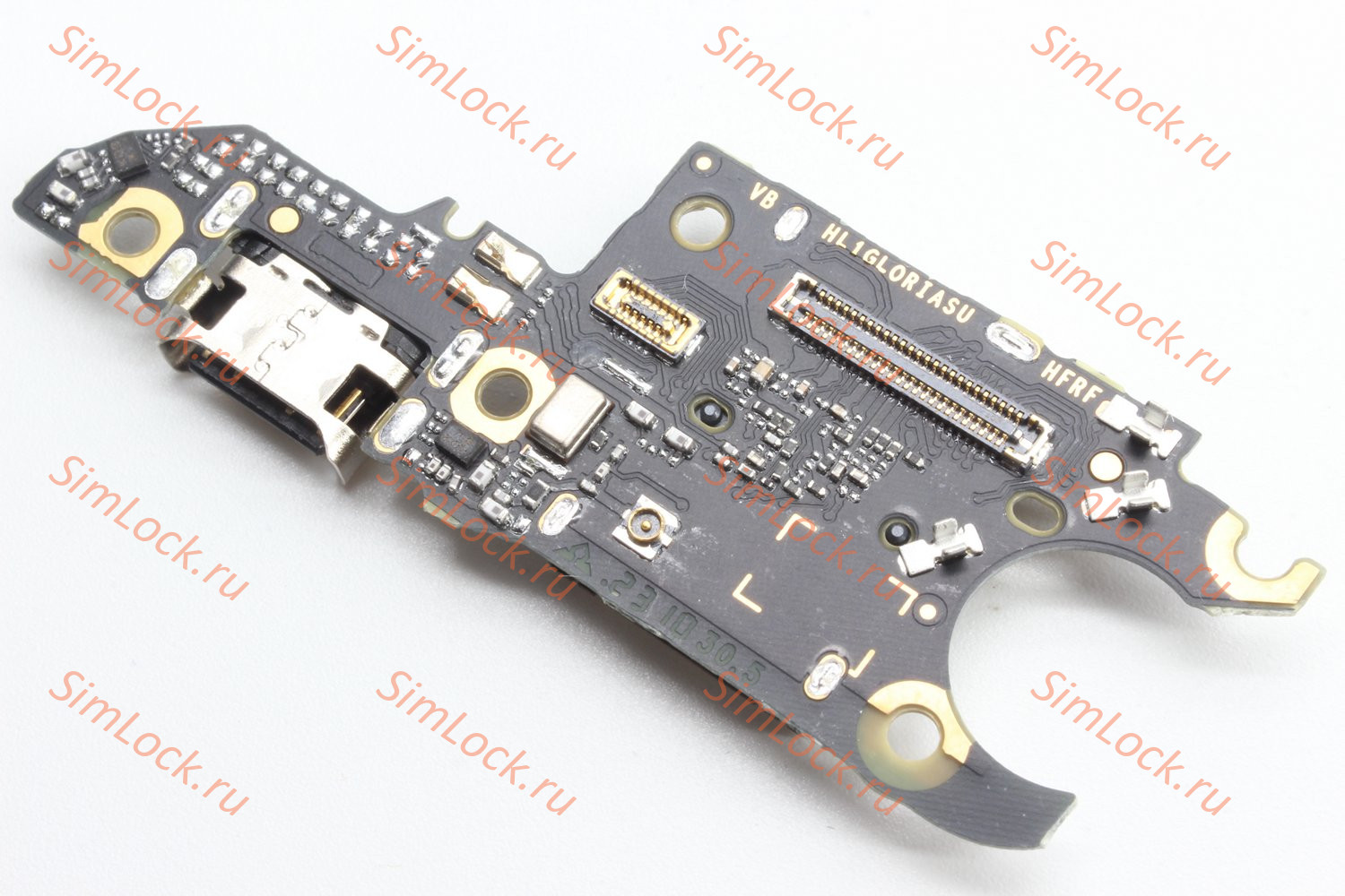Нижняя плата (шлейф) Huawei Nova 11 Pro (GOA-LX9) с разъемом зарядки и считывателем SIM, К-1