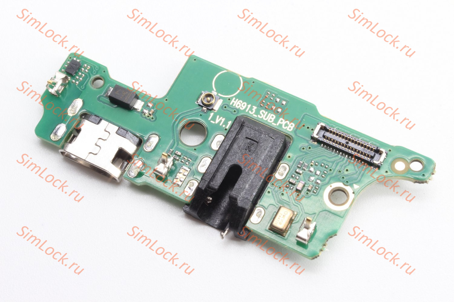 Нижняя плата (шлейф) Tecno Spark 8P (KG7N), с разъемом зарядки, К-2