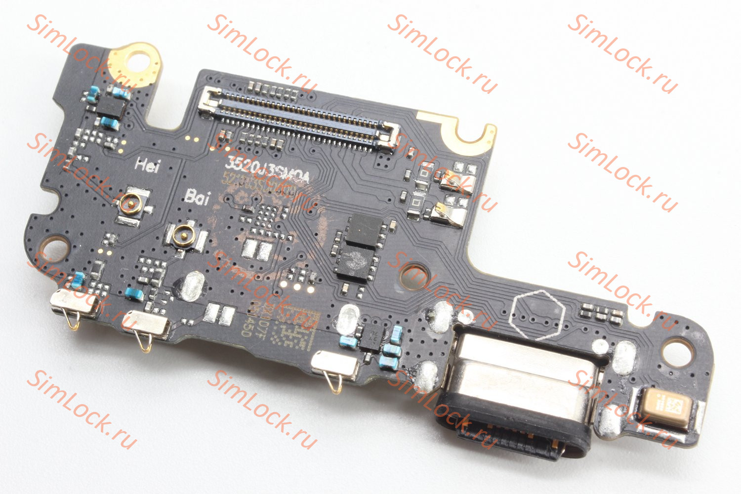Нижняя плата (шлейф) Xiaomi Mi 10T, Mi 10T Pro, Redmi K30s, с разъемом зарядки и считывателем SIM, К-1