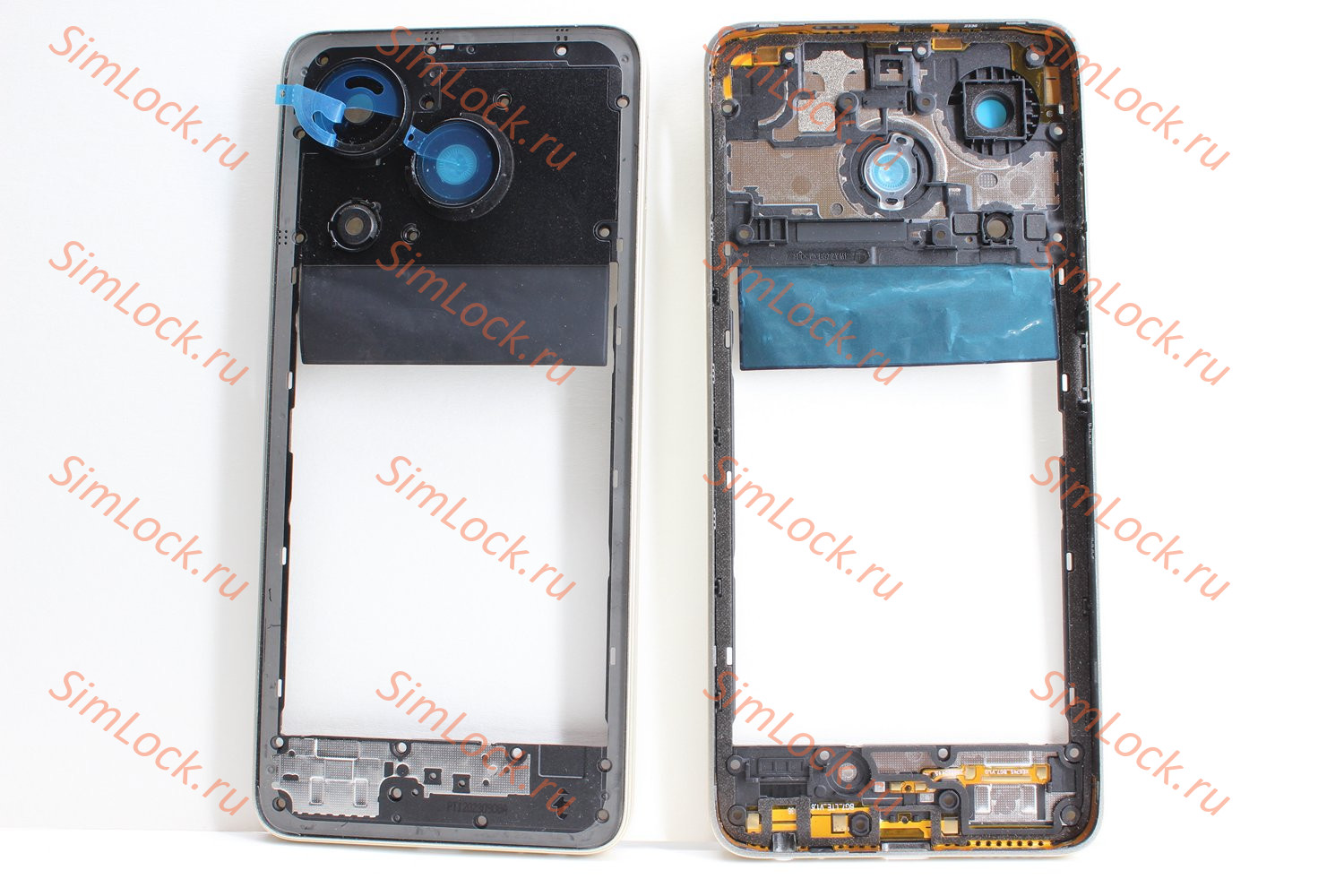 Средняя часть корпуса Tecno Spark 20C (BG7n), золотистый, оригинал