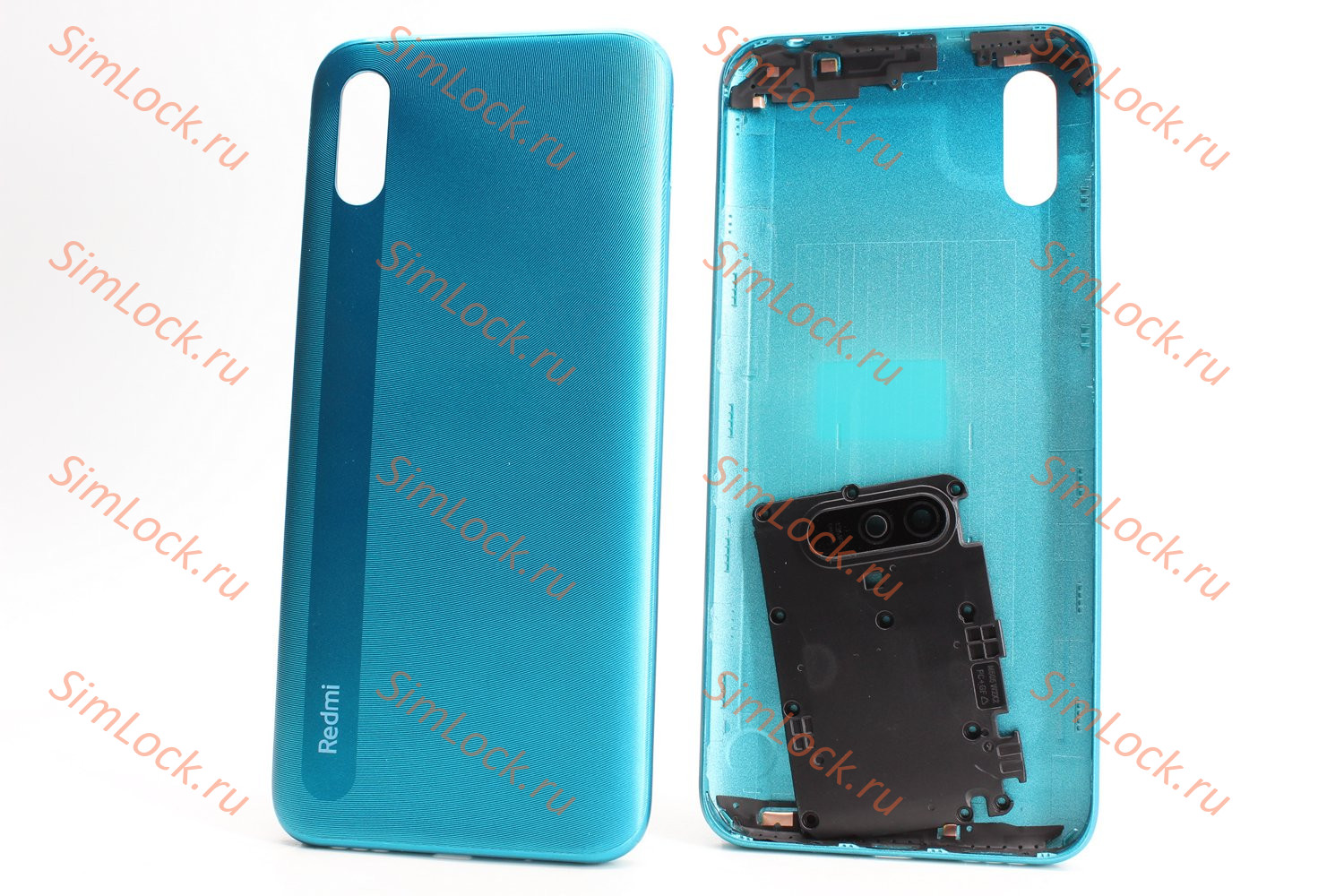 Задняя крышка Xiaomi Redmi 9A (M2006C3LG), со стеклом камеры, зеленый, К-1