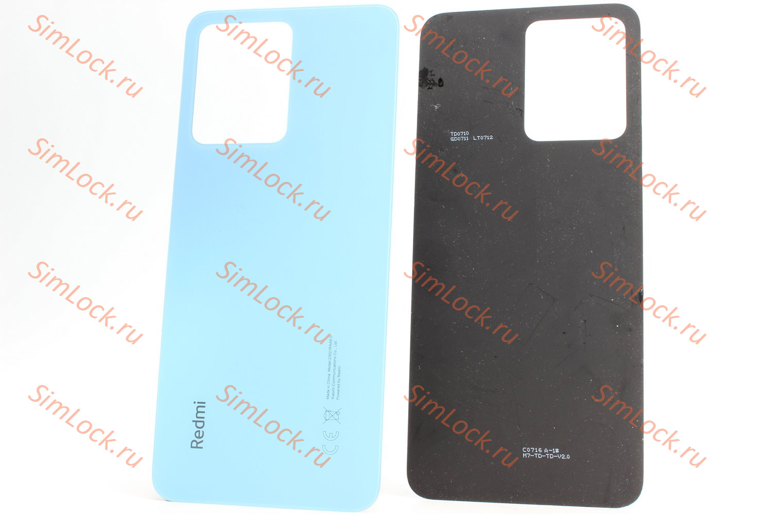 Задняя крышка Xiaomi Redmi Note 12 4G (23021RAA2Y), голубой, К-1