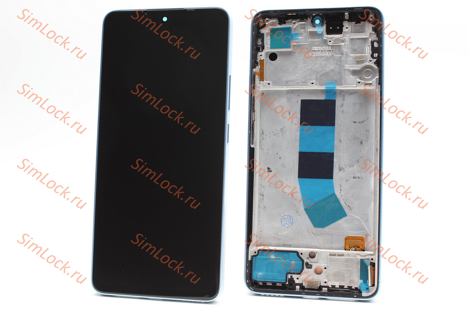 Дисплей Xiaomi Redmi Note 13 4G (23124RA7EO), в голубой рамке, AMOLED, К-1