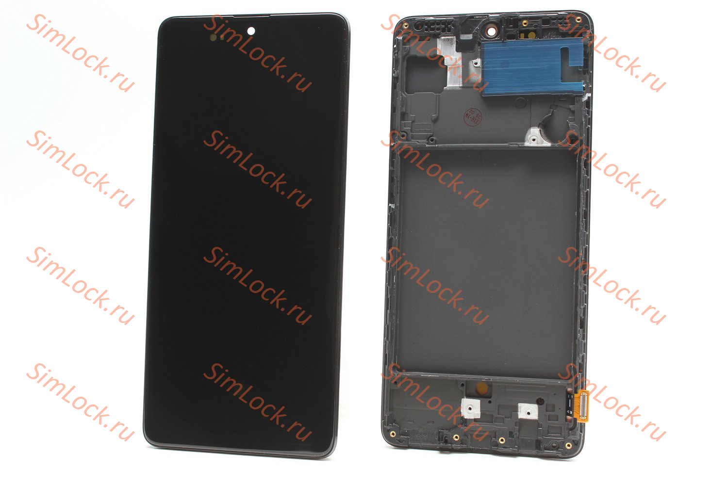 Дисплей Samsung A715F, Galaxy A71, OLED, Full size, в рамке, К-1