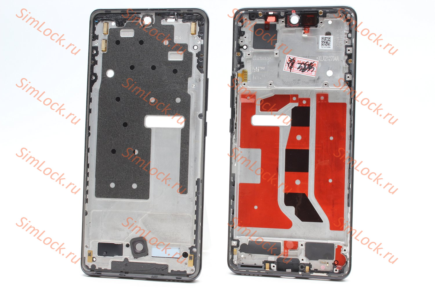 Рамка дисплея Honor 50 (NTH-NX9), черный, оригинал с разбора