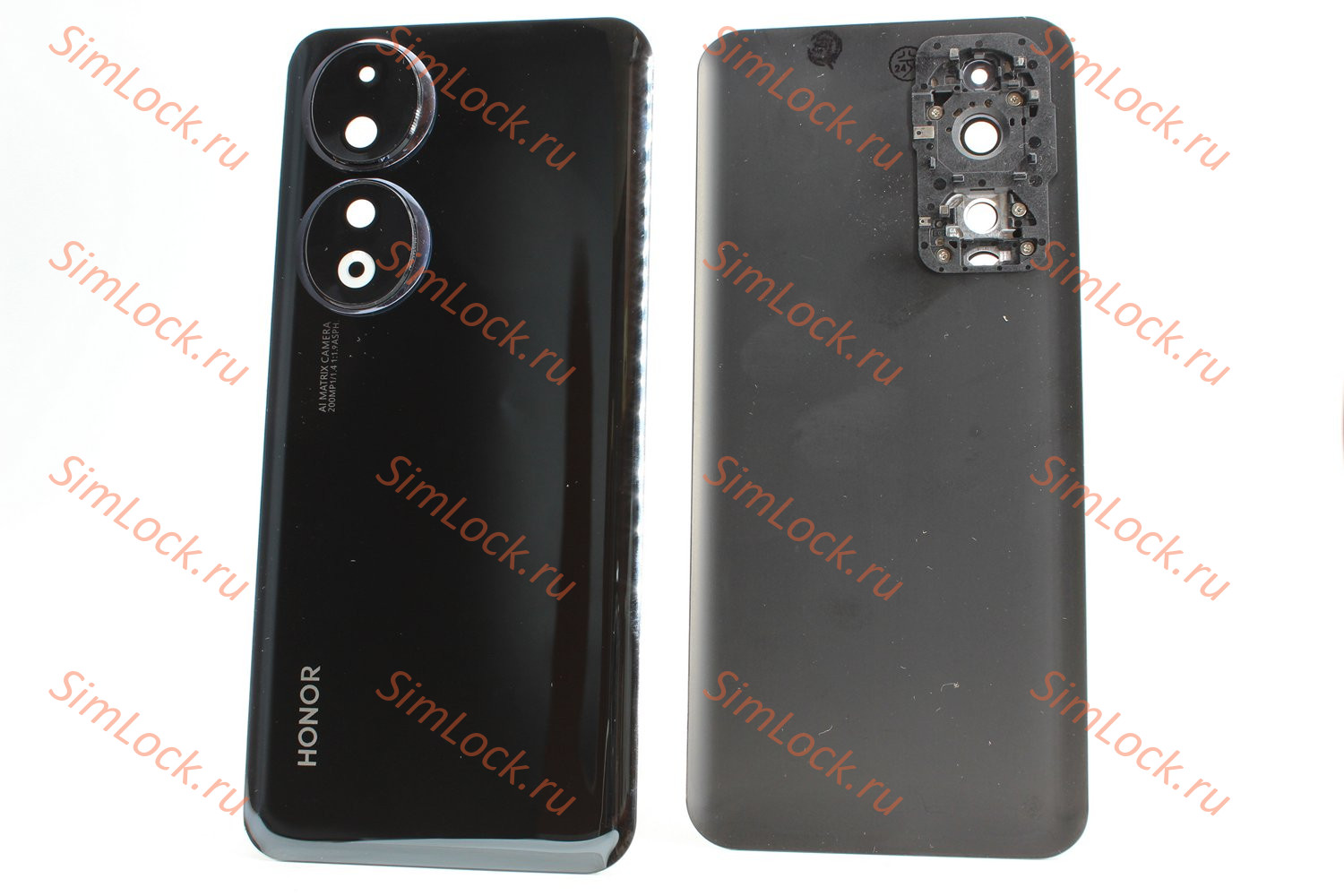 Задняя крышка Honor 90 (REA-NX9) со стеклом камеры, черный, К-1