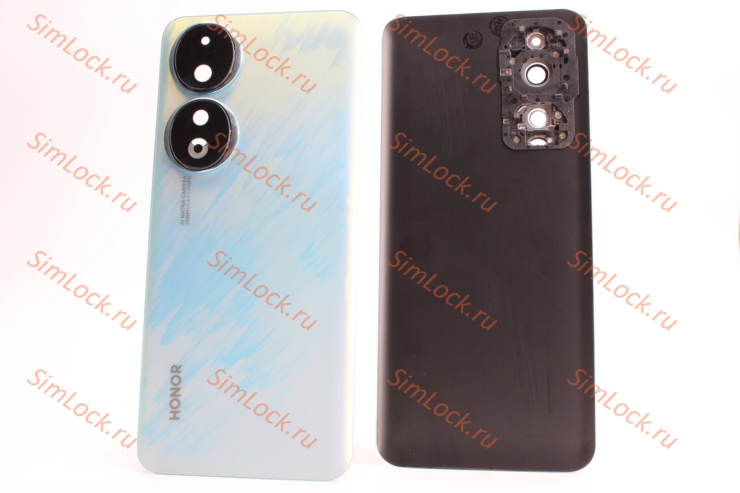 Задняя крышка Honor 90 (REA-NX9) со стеклом камеры, голубой, К-1