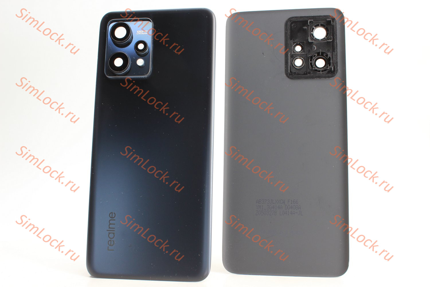 Задняя крышка Realme 9 4G (RMX3521) со стеклом камеры, черный, К-1