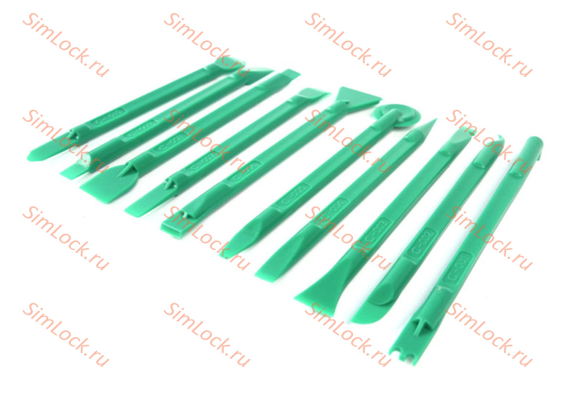 Набор из 10 пластиковых лопаток для вскрытия корпусов Relife RL-049C