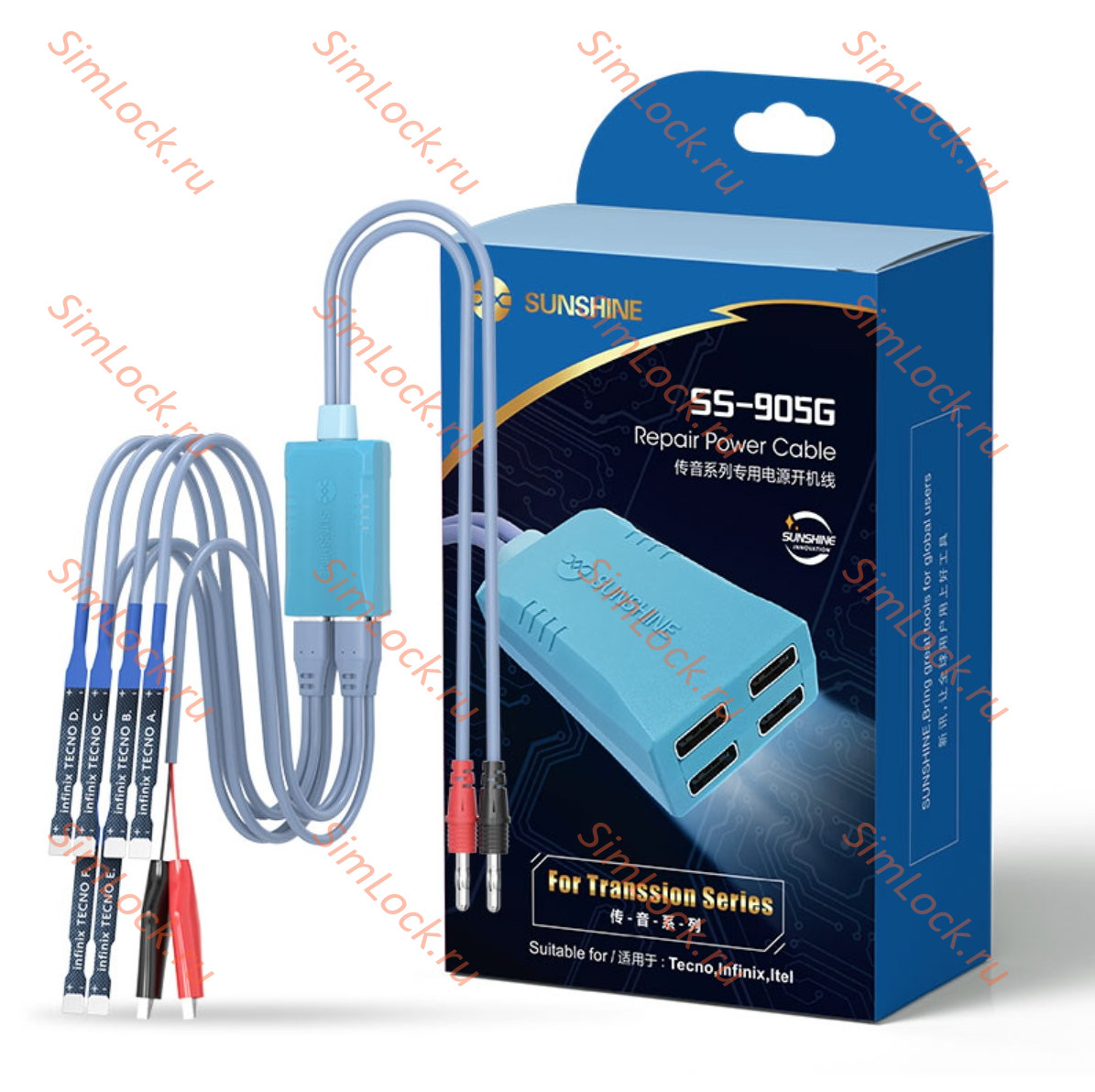 Комплект кабелей питания Sunshine SS-905G для Infinix, Itel, Tecno