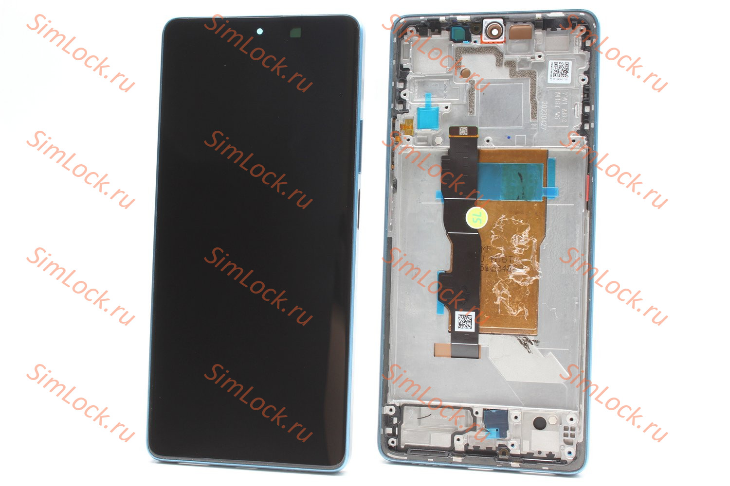 Дисплей Xiaomi Poco F5, в синей рамке, оригинал