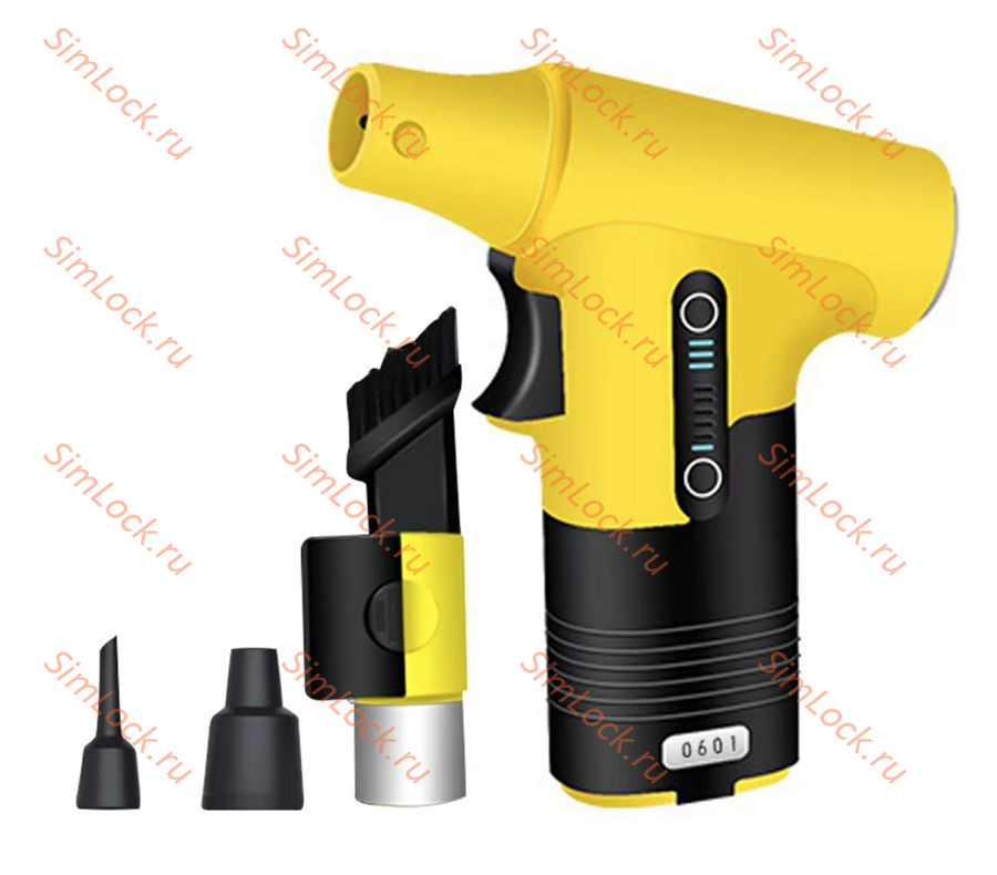 Воздуходувка аккумуляторная JetFan 0601, 150W, 130000 об/мин, 55м/с, желтый