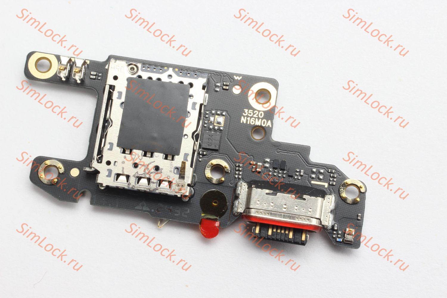 Нижняя плата (шлейф) Xiaomi Poco X6 5G (23122PCD1G), Redmi Note 13 Pro 5G (2312DRA50C, 2312CRAD3C, 2312DRA50G), с разъемом зарядки и считывателем SIM, К-1