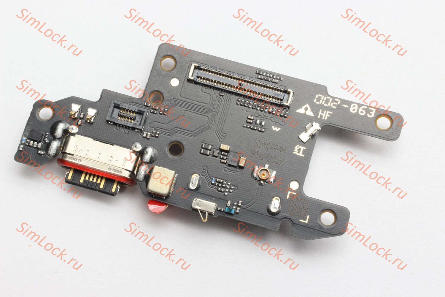 Нижняя плата (шлейф) Xiaomi Poco X6 5G (23122PCD1G), Redmi Note 13 Pro 5G (2312DRA50C, 2312CRAD3C, 2312DRA50G), с разъемом зарядки и считывателем SIM, К-1
