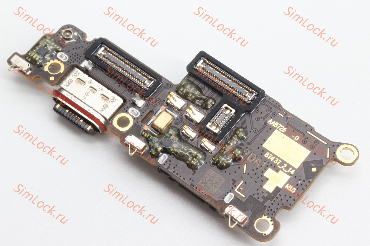 Нижняя плата (шлейф) Realme 12 Pro (RMX3842), 12 Pro+ Plus 5G (RMX3840) с разъемом зарядки и считывателем SIM, оригинал