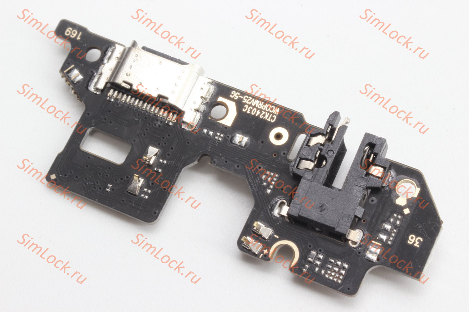 Нижняя плата (шлейф) Realme 9 Pro (RMX3472), Q5 (RMX3478) с разъемом зарядки, К-3