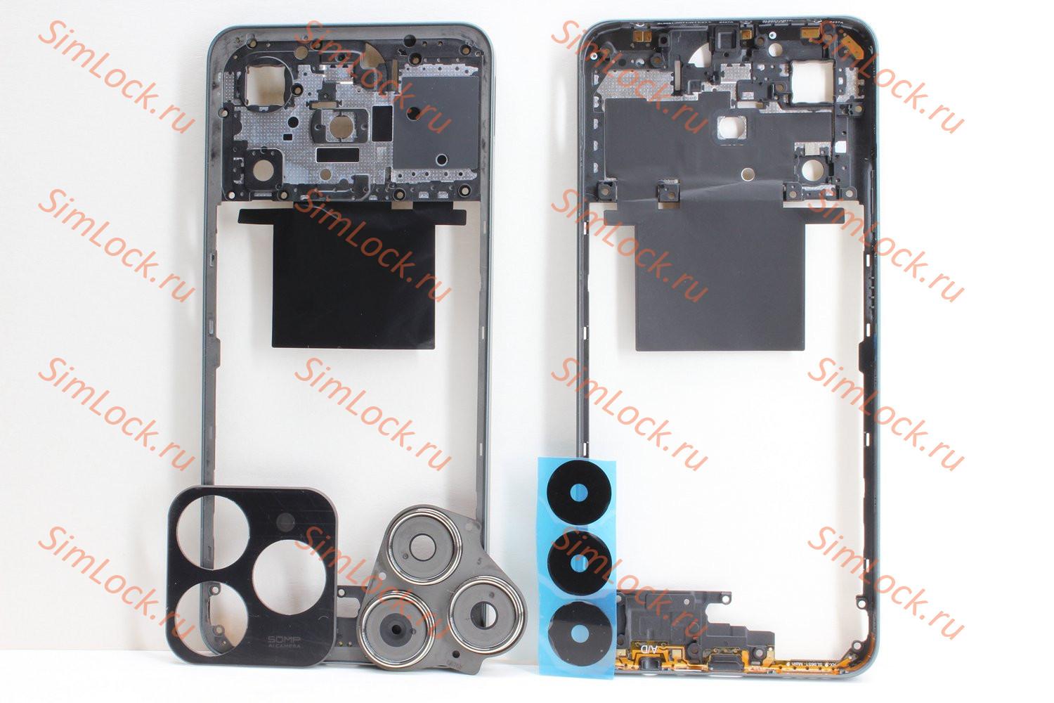 Средняя часть корпуса Realme C61 (RMX3930), зеленый, К-1