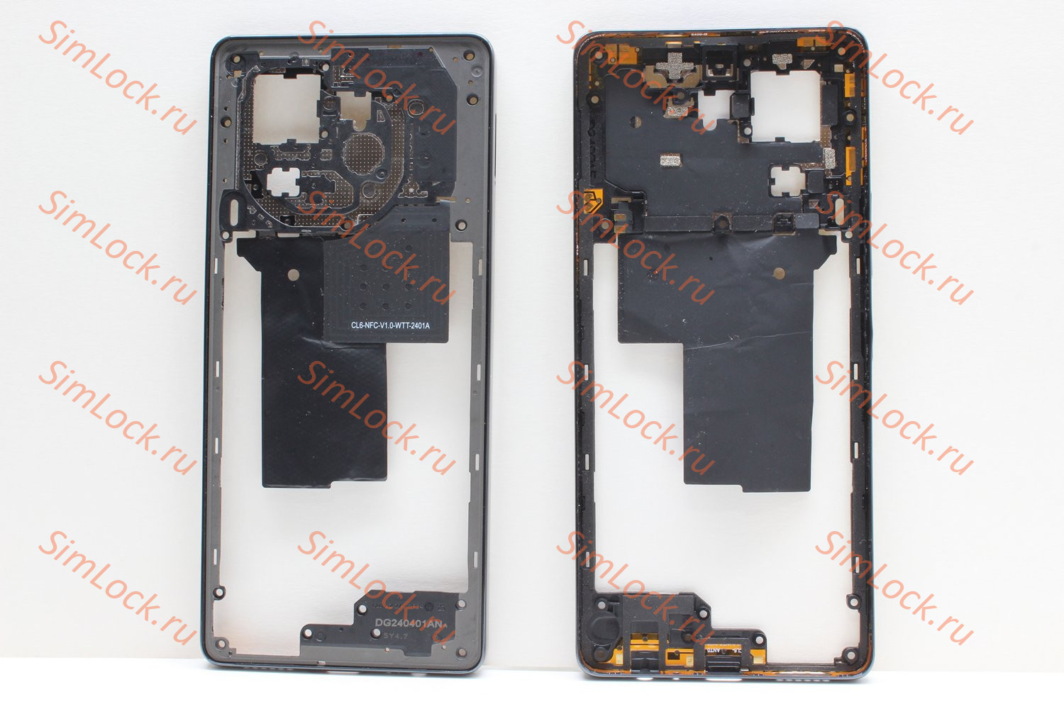 Средняя часть корпуса Tecno Camon 30 4G (CL6), черный, оригинал