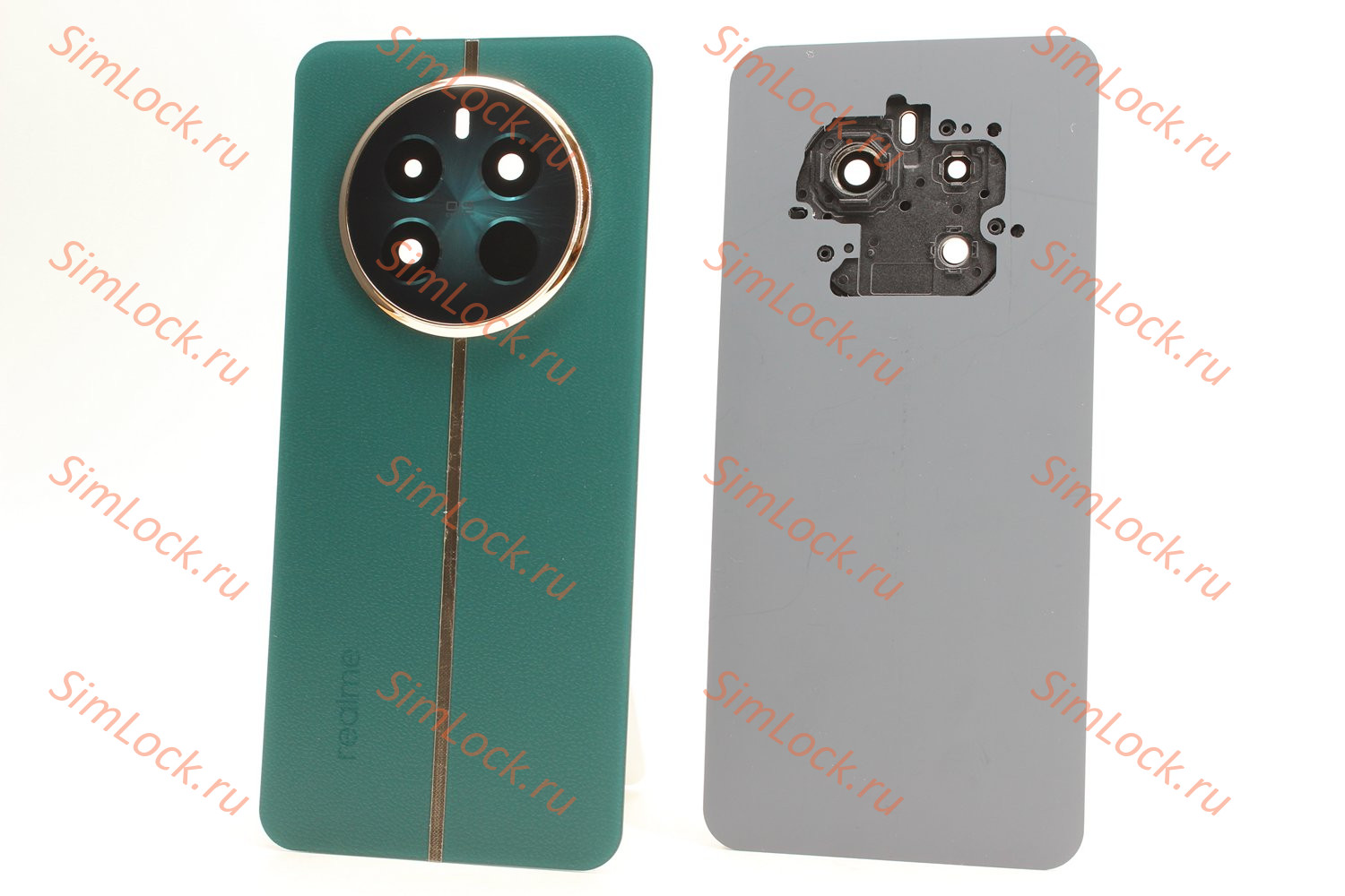 Задняя крышка Realme 12+ 5G (RMX3867), со стеклом камеры, зеленый, К-1
