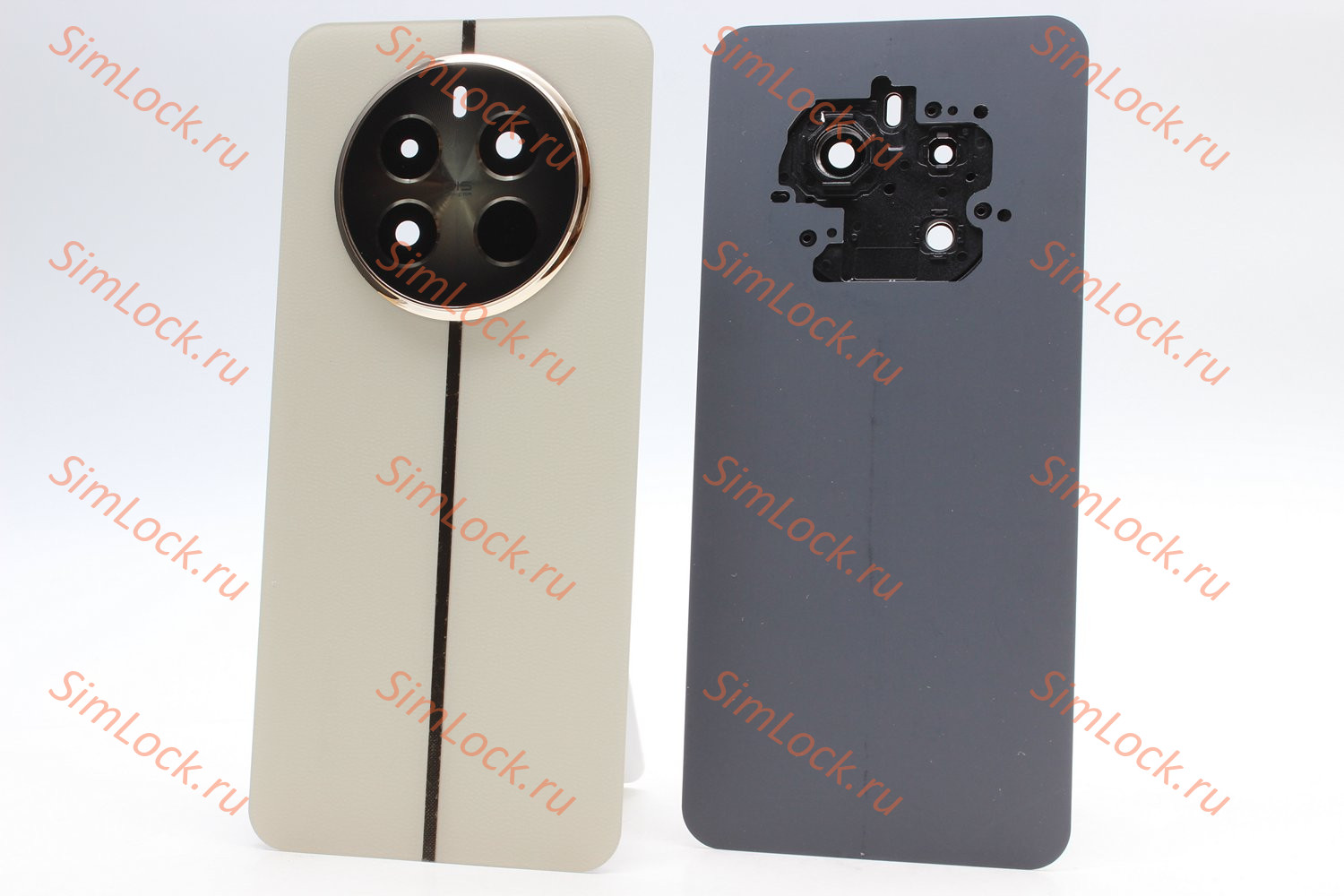 Задняя крышка Realme 12+ 5G (RMX3867), со стеклом камеры, бежевый, К-1