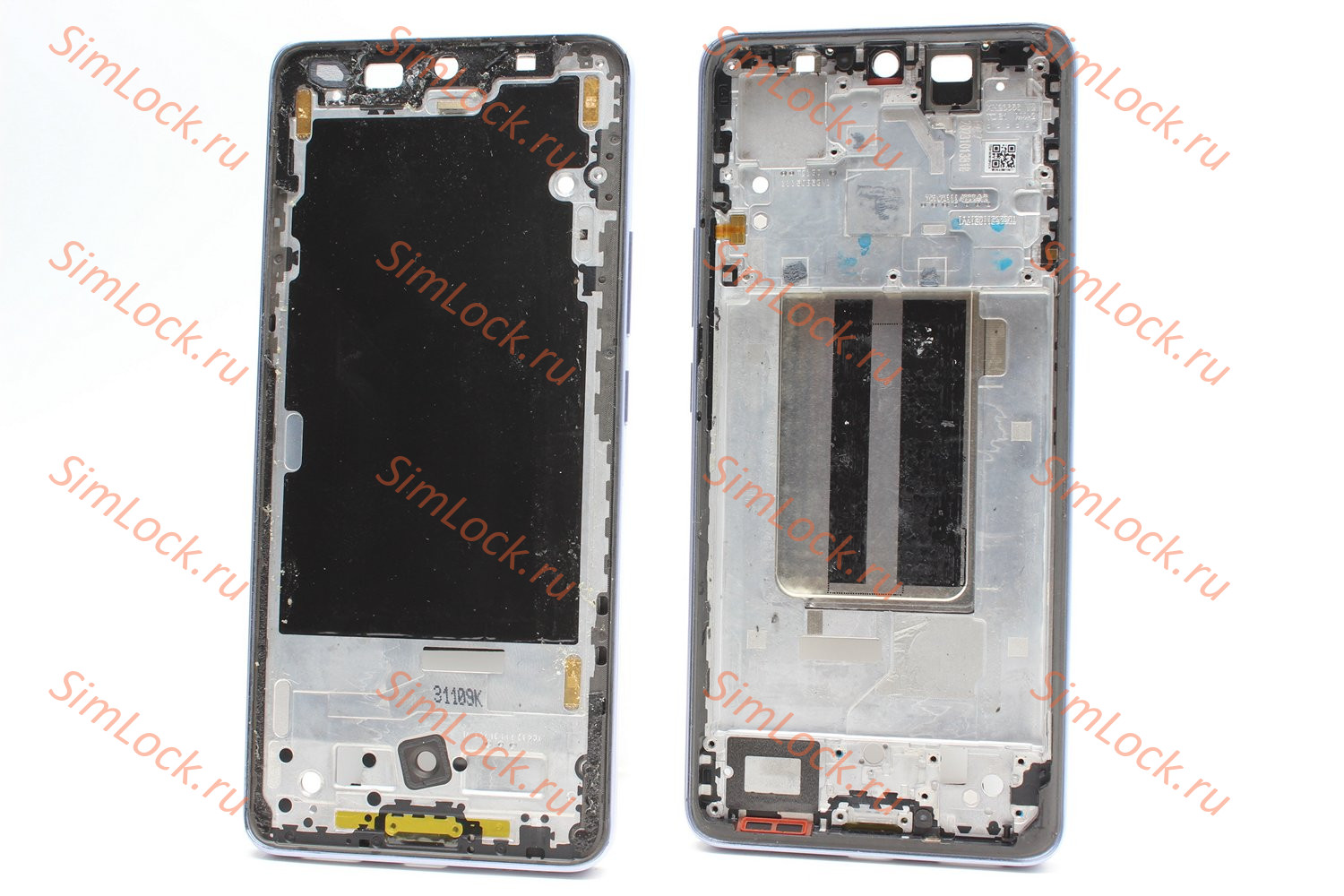 Рамка дисплея Xiaomi Redmi Note 13 Pro+ Plus 5G, фиолетовый, оригинал с разбора