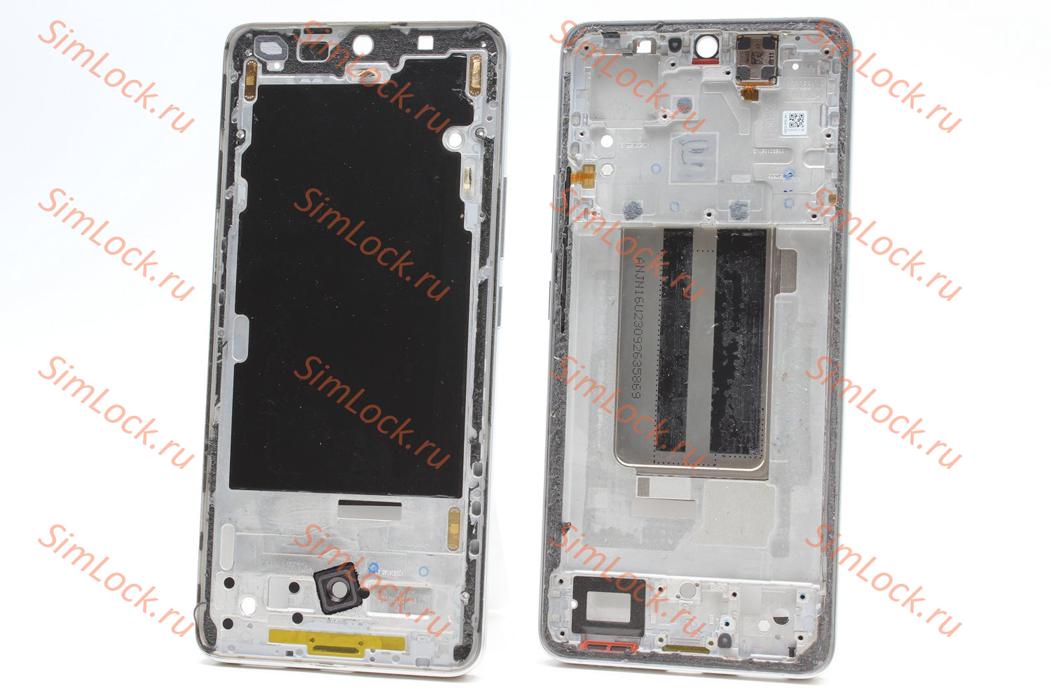 Рамка дисплея Xiaomi Redmi Note 13 Pro+ Plus 5G, серебристый, оригинал с разбора